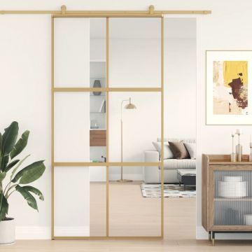 Gossi usa glisanta, auriu, 102,5x205 cm, sticla esg mata si aluminiu