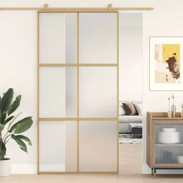 Gossi usa glisanta, auriu, 102,5x205 cm, sticla esg mata si aluminiu