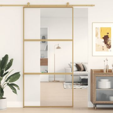 Gossi usa glisanta, auriu, 102,5x205 cm, sticla esg mata si aluminiu