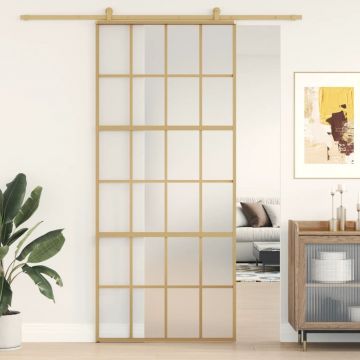 Gossi usa glisanta, auriu, 90x205 cm, sticla esg mata si aluminiu