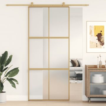 Gossi usa glisanta, auriu, 90x205 cm, sticla esg mata si aluminiu