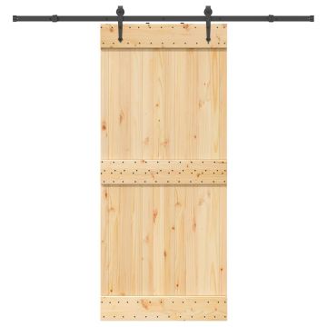 Gossi usa glisanta cu set feronerie, 90x210 cm, lemn masiv de pin