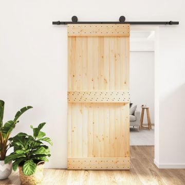 Gossi usa glisanta cu set feronerie, 90x210 cm, lemn masiv de pin