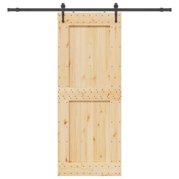 Gossi usa glisanta cu set feronerie, 90x210 cm, lemn masiv de pin
