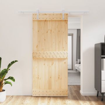 Gossi usa glisanta cu set feronerie, 90x210 cm, lemn masiv de pin
