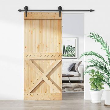 Gossi usa glisanta cu set feronerie, 90x210 cm, lemn masiv de pin
