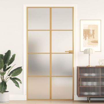 Gossi usa interior slim auriu 102,5x201,5cm sticla temperata/aluminiu