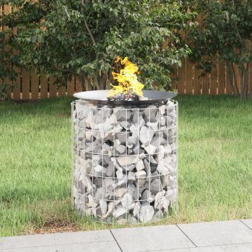 Gossi vatra de foc din gabion Ø 50 cm fier galvanizat