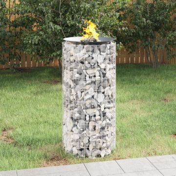 Gossi vatra de foc din gabion Ø 50 cm fier galvanizat