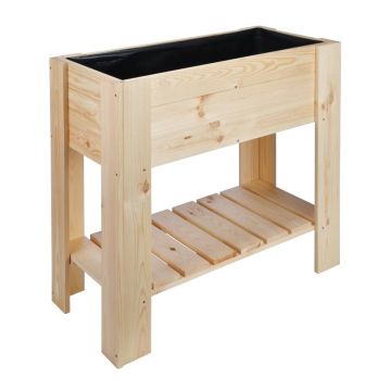 Hi strat inaltat, 92 x 41 x 80 cm, lemn de pin