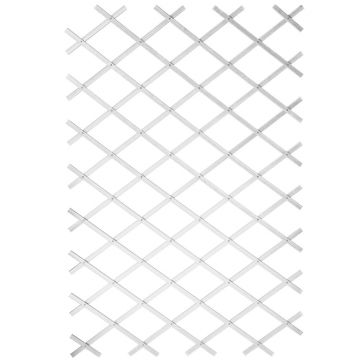 Nature gard de gradina tip trellis, 100 x 200 cm pvc, alb, 6040703