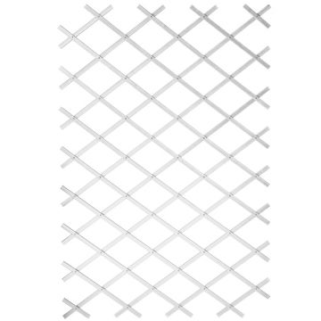 Nature gard de gradina tip trellis, 50 x 150 cm pvc, alb, 6040701
