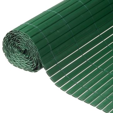 Nature paravan de gradina cu doua fete, verde, 1,5 x 3 m, pvc