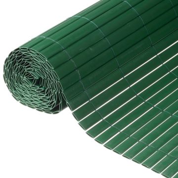 Nature paravan de gradina cu doua fete, verde, 1 x 3 m, pvc