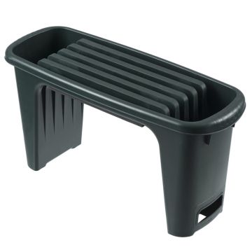 Nature taburet de gradinarit 2-in-1, verde, 65,5 x 25 x 34 cm