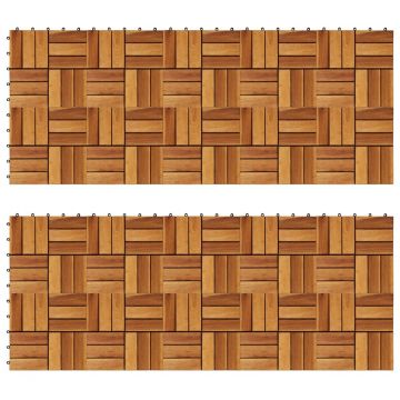 Set dale din lemn de acacia, 30 x 30 cm, 20 buc.