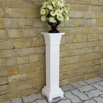 Suport pentru plante tip stalp, patrat, clasic, mdf