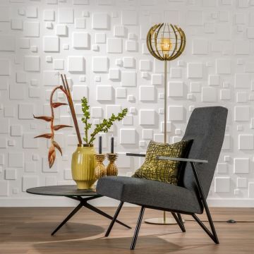 Wallart panouri 3d de perete ga-wa09, 24 buc., model patrate