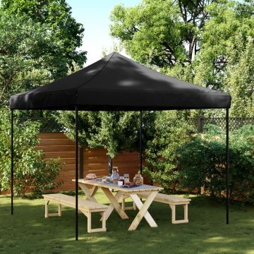 Gossi cort de petrecere pliabil pop-up, 292x292x315 cm, negru