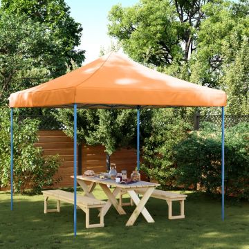 Gossi cort de petrecere pliabil pop-up, portocaliu, 292x292x315 cm