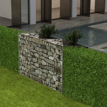 Gossi cos gabion, 120 x 30 x 100 cm, otel galvanizat
