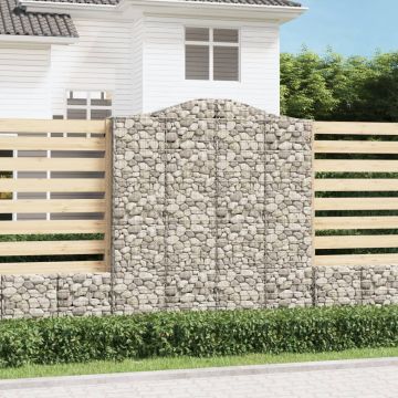 Gossi cos gabion arcuit, 200x30x220/240, fier galvanizat