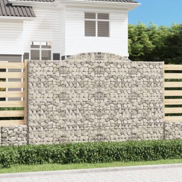 Gossi cos gabion arcuit, 300x30x200/220 cm, fier galvanizat