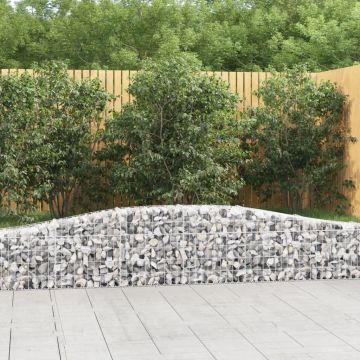 Gossi cosuri gabion arcuite 10 buc, 400x30x40/60 cm, fier galvanizat