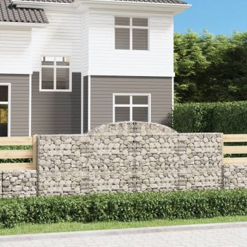 Gossi cosuri gabion arcuite 15 buc. 300x50x120/140 cm fier galvanizat