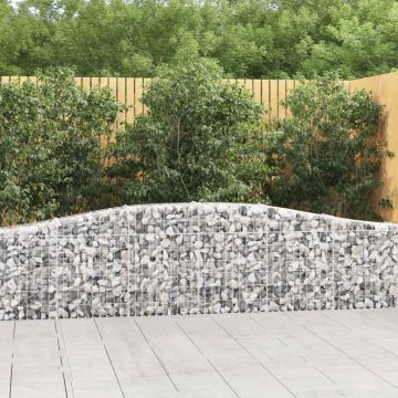 Gossi cosuri gabion arcuite 15 buc, 400x30x60/80 cm, fier galvanizat