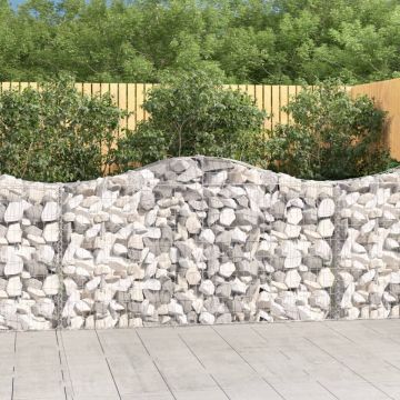 Gossi cosuri gabion arcuite 25 buc, 200x30x100/120 cm fier galvanizat