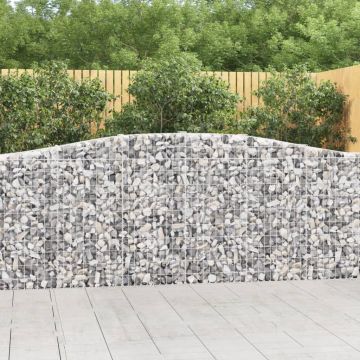 Gossi cosuri gabion arcuite 25 buc, 400x30x100/120 cm fier galvanizat