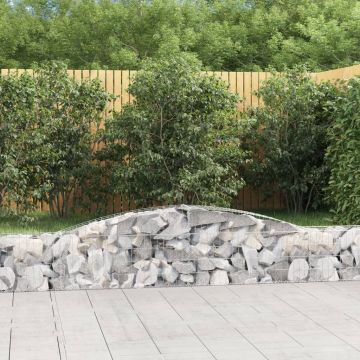 Gossi cosuri gabion arcuite 5 buc, 400x30x40/60 cm, fier galvanizat
