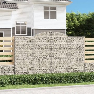 Gossi cosuri gabion arcuite 7 buc, 300x50x180/200 cm, fier galvanizat