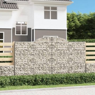 Gossi cosuri gabion arcuite 8 buc, 300x50x160/180 cm, fier galvanizat