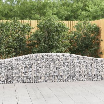 Gossi cosuri gabion arcuite 9 buc, 400x30x60/80 cm, fier galvanizat