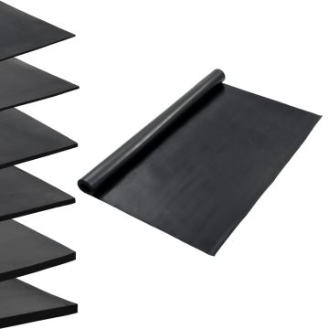 Gossi covor de cauciuc anti-alunecare, 1,2 x 2 m, 1 mm, neted