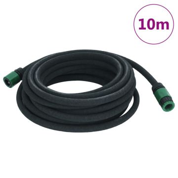 Gossi furtun poros de gradina, negru, 0,6, 10 m, cauciuc