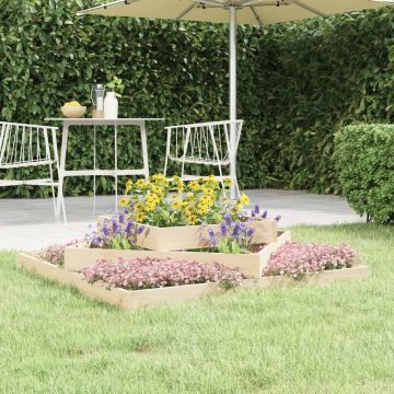 Gossi jardiniera, 112x112x27 cm, lemn masiv de pin