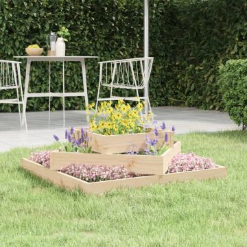 Gossi jardiniera, 83x83x27 cm, lemn masiv de pin