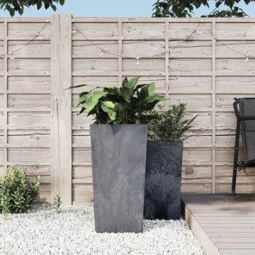 Gossi jardiniera cu interior detasabil, gri, 21/49 l, pp aspect beton