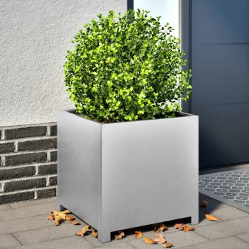 Gossi jardiniera de gradina, 50x50x50 cm, otel galvanizat