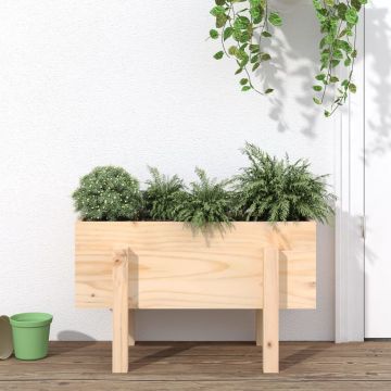 Gossi jardiniera de gradina, 62x30x38 cm, lemn masiv de pin
