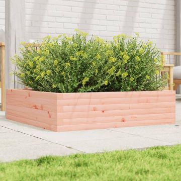 Gossi jardiniera de gradina, 90x90x23 cm, lemn masiv douglas