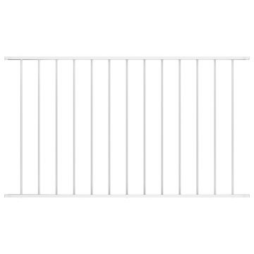 Gossi panou de gard, alb, 1,7 x 0,75 m, otel vopsit electrostatic