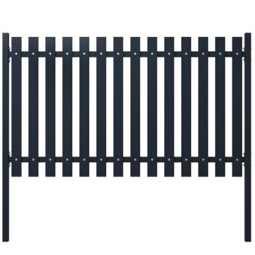 Gossi panou de gard antracit 174,5x100 cm otel vopsit electrostatic