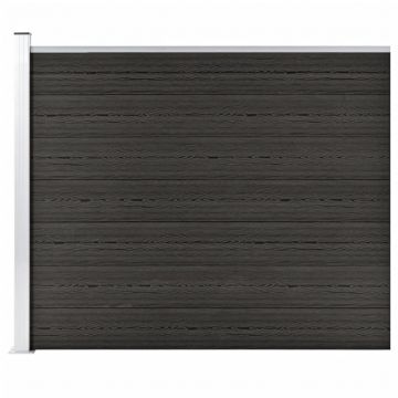 Gossi panou de gard, gri, 175x146 cm, wpc