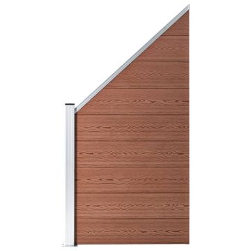 Gossi panou de gard, maro, 95x(105-180) cm, wpc