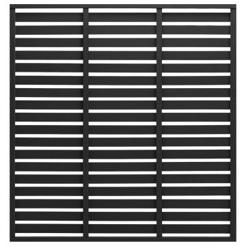 Gossi panou de gard, negru, 180x180 cm, wpc