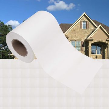 Gossi panou de intimitate gradina, alb, 35 x 0,19 m, pvc
